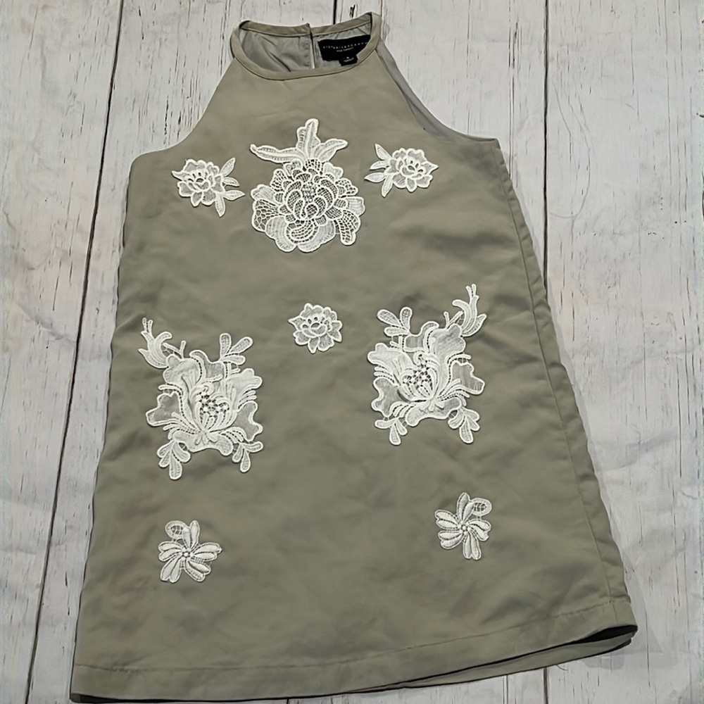 Victoria Beckham for Target girls beige floral dress